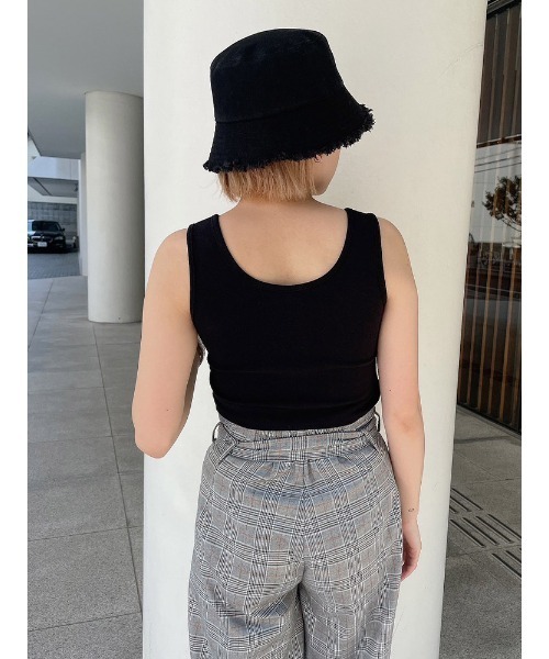 ENVYM（アンビー）の「レースアップタンク（タンクトップ・レディース・ホワイト/ブラック/オレンジ・FREE）」の10枚目の写真