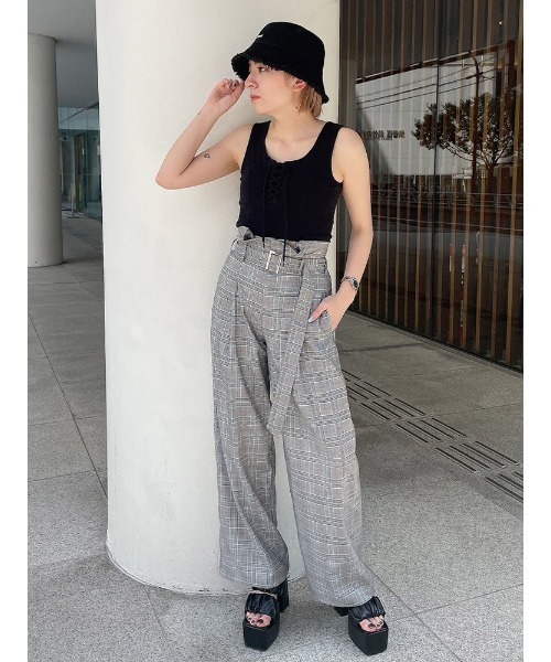 ENVYM（アンビー）の「レースアップタンク（タンクトップ）」 - WEAR