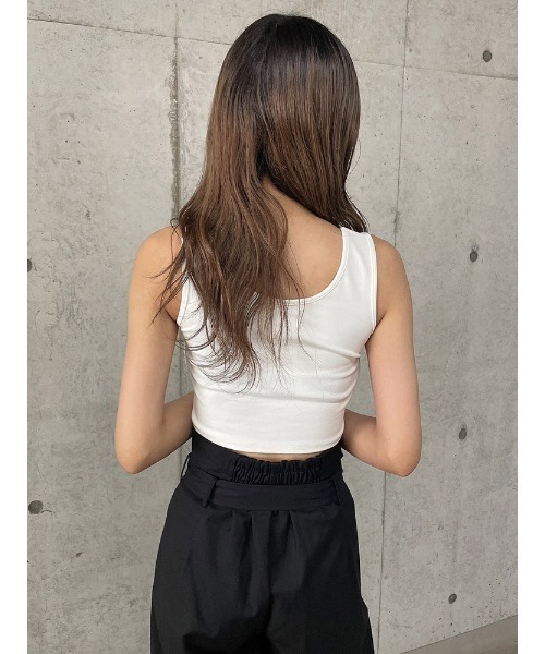ENVYM（アンビー）の「レースアップタンク（タンクトップ）」 - WEAR