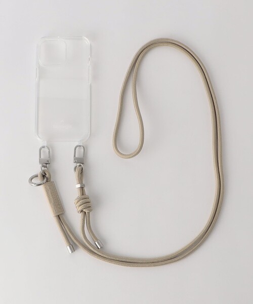 【別注】＜Topologie×green label relaxing＞ベージュ スマホショルダー（スマホケース/カバー）｜Topologie（トポロジー）