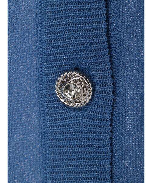 Green　Parks（グリーンパークス）の「・ELENCARE　DUE　イロイロボタンシアーカーデ（カーディガン/ボレロ・レディース・アイボリー/グレイッシュベージュ/ブルー/ブラック・FREE）」の12枚目の写真