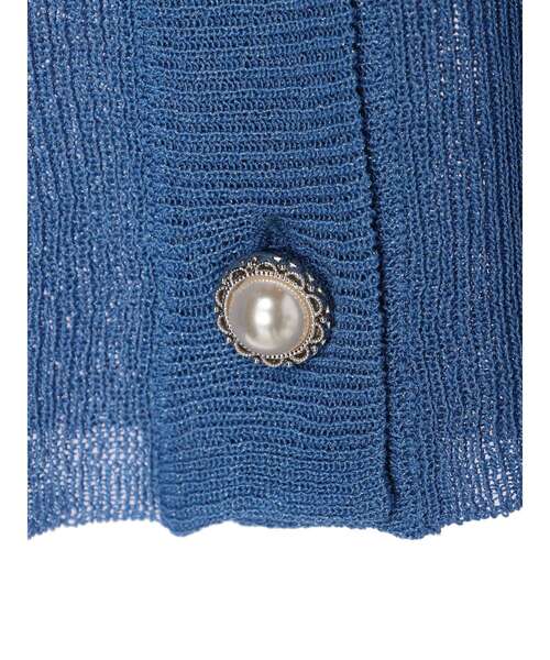 Green　Parks（グリーンパークス）の「・ELENCARE　DUE　イロイロボタンシアーカーデ（カーディガン/ボレロ・レディース・アイボリー/グレイッシュベージュ/ブルー/ブラック・FREE）」の22枚目の写真