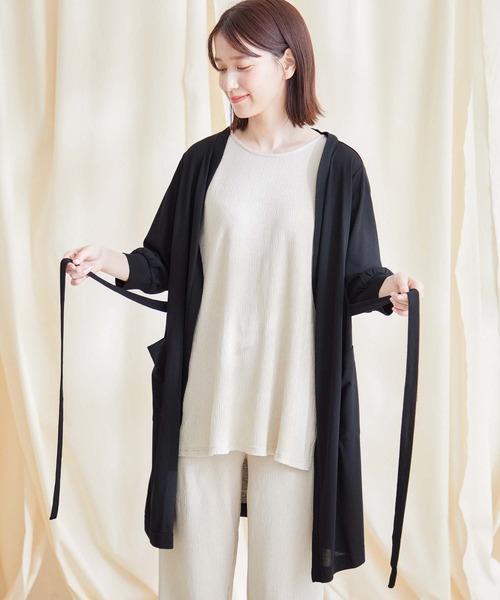 Jayro(ジャイロ)の「UV加工ロングトッパー(カーディガン/ボレロ・レディース・ブラック/グレー/ホワイト系その他・M)」の5枚目の写真