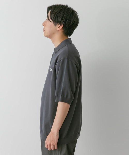 PENNEYS（ぺニーズ）の「『洗濯可』『別注』PENNEYS×DOORS　THE FOX ハイゲージニットポロ（ポロシャツ・メンズ・グリーン/グレー/スミクロ・MEDIUM/LARGE）」の18枚目の写真