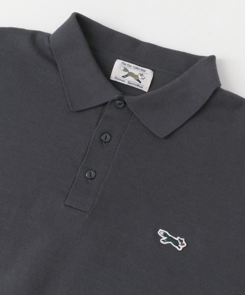 PENNEYS（ぺニーズ）の「『洗濯可』『別注』PENNEYS×DOORS　THE FOX ハイゲージニットポロ（ポロシャツ・メンズ・グリーン/グレー/スミクロ・MEDIUM/LARGE）」の16枚目の写真