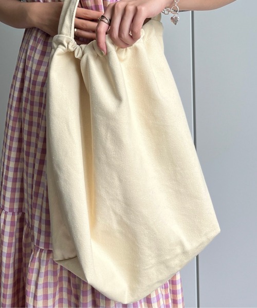 CPCM（シーピーシーエム）の「キャンバスショルダー（ショルダーバッグ・レディース・ブラック/アイボリー/パープル・FREE）」の5枚目の写真