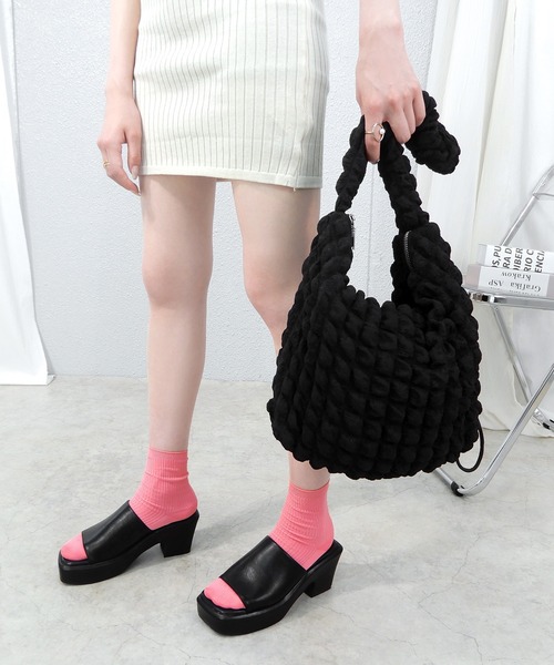 minia（ミニア）の「ネオンカラーリブソックス（ソックス/靴下・レディース・ブルー/パープル/ピンク/オレンジ系/ライム/グリーン・FREE）」の8枚目の写真