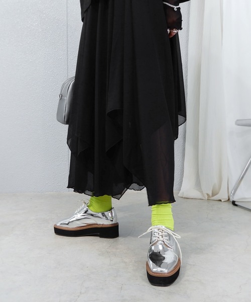 minia（ミニア）の「ネオンカラーリブソックス（ソックス/靴下・レディース・ブルー/パープル/ピンク/オレンジ系/ライム/グリーン・FREE）」の21枚目の写真