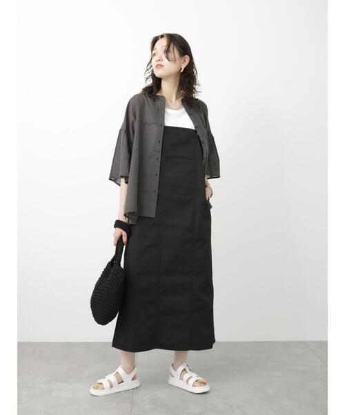 Samansa Mos2 blue（サマンサモスモスブルー）の「袖フレアブラウス（シャツ/ブラウス・レディース・オレンジ/オフホワイト/チャコールグレー・F）」の20枚目の写真