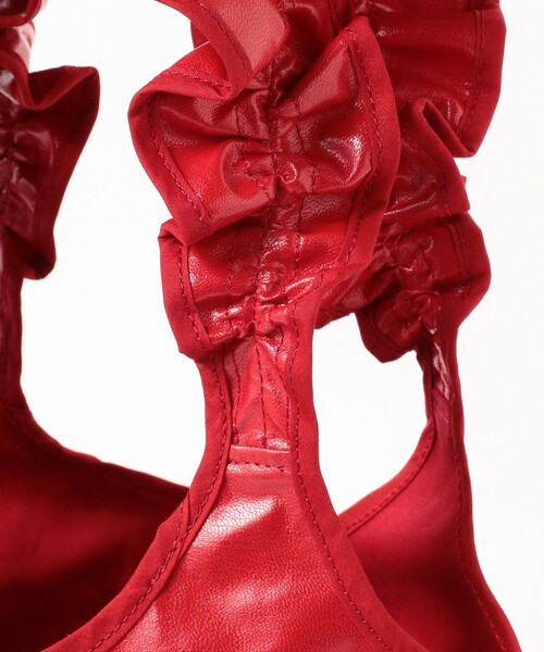 Ray BEAMS（レイビームス）の「HELOYSE / shoulder on LOVE ミニ トートバッグ（トートバッグ・レディース・ブラック/レッド・ONE SIZE）」の21枚目の写真