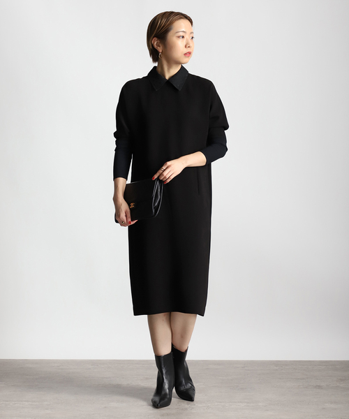 VERMEIL par iena(ヴェルメイユパーイエナ)の「【Room no.8 BLACK/ルームエイトブラック】B/DOT LACE DOLMAN DRESS(ワンピース・レディース・ブラック・SMALL/X-SMALL)」の10枚目の写真