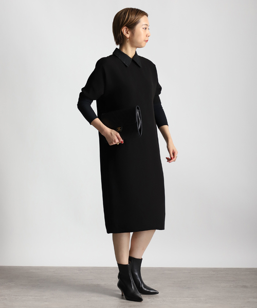 VERMEIL par iena(ヴェルメイユパーイエナ)の「【Room no.8 BLACK/ルームエイトブラック】B/DOT LACE DOLMAN DRESS(ワンピース・レディース・ブラック・SMALL/X-SMALL)」の13枚目の写真