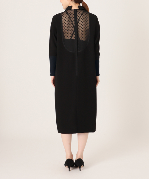 VERMEIL par iena(ヴェルメイユパーイエナ)の「【Room no.8 BLACK/ルームエイトブラック】B/DOT LACE DOLMAN DRESS(ワンピース・レディース・ブラック・SMALL/X-SMALL)」の20枚目の写真