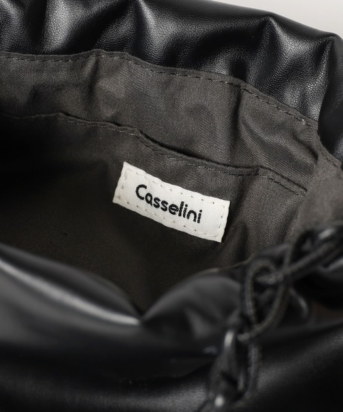 Casselini(キャセリーニ)の「CASSELINI/キャセリーニ プランプドロストバッグ ミニバッグ(ショルダーバッグ・レディース・ブルー/アイボリー/ブラック/オレンジ・FREE)」の12枚目の写真