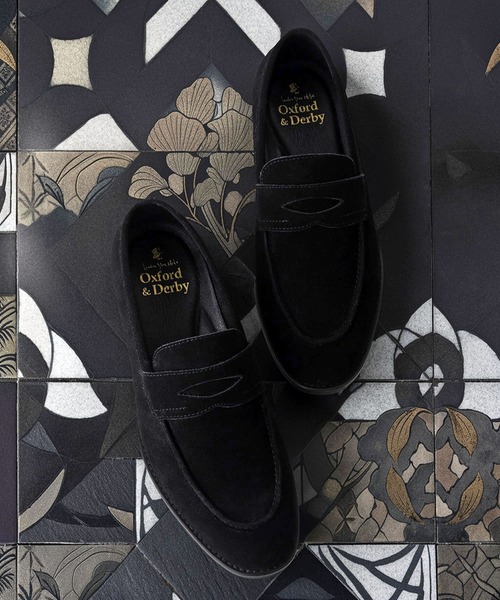 WEB限定 本革 レザー スリム コイン ローファー / London Shoe