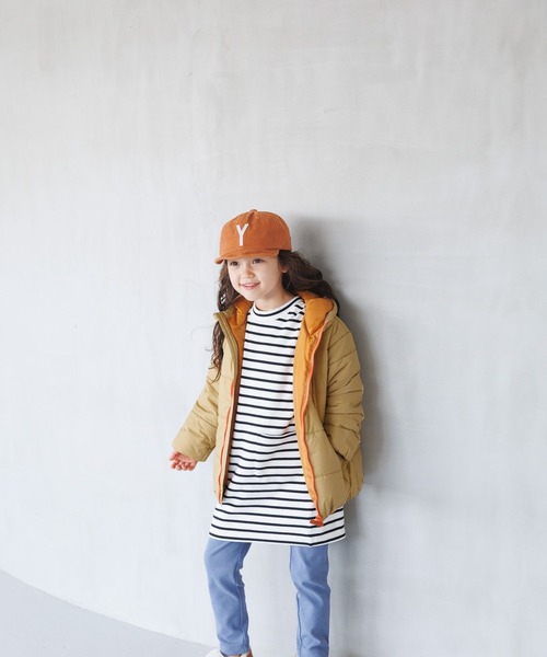 BAYFLOW（ベイフロー）の「エアサーマルフードジャケット（KIDS）（ダウンジャケット/コート・キッズ・モカ/パープル/ブラック/ブルー・110cm/120cm/130cm/140cm）」の10枚目の写真