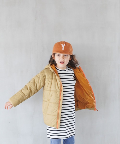 BAYFLOW（ベイフロー）の「エアサーマルフードジャケット（KIDS）（ダウンジャケット/コート・キッズ・モカ/パープル/ブラック/ブルー・110cm/120cm/130cm/140cm）」の11枚目の写真