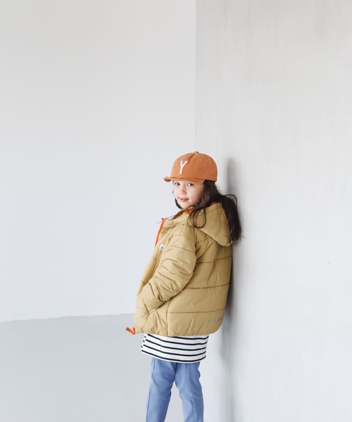 BAYFLOW（ベイフロー）の「エアサーマルフードジャケット（KIDS）（ダウンジャケット/コート・キッズ・モカ/パープル/ブラック/ブルー・110cm/120cm/130cm/140cm）」の12枚目の写真