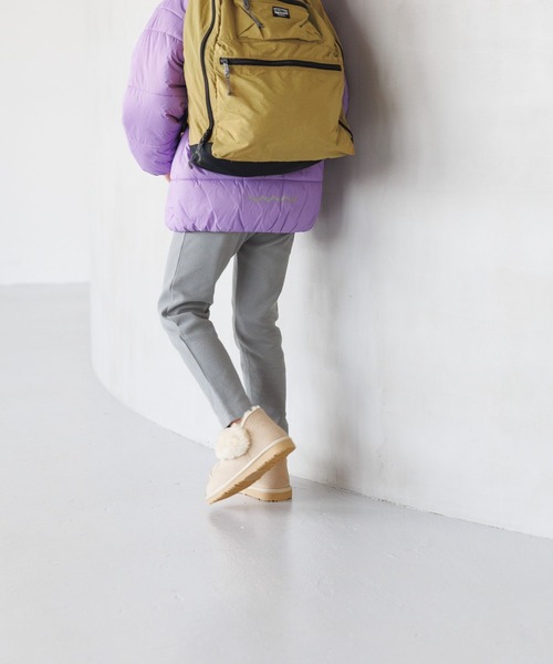 BAYFLOW（ベイフロー）の「エアサーマルフードジャケット（KIDS）（ダウンジャケット/コート・キッズ・モカ/パープル/ブラック/ブルー・110cm/120cm/130cm/140cm）」の22枚目の写真