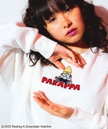 Salong hameu（サロン ハミュー）の「パラッパラッパー キャラクターワンポイントロゴ刺繍スウェットトップス メンズ レディース/トレーナープルオーバー（スウェット・メンズ）」