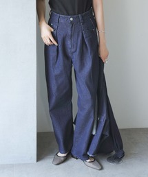 WEB限定/インタックデザインセミワイドデニム（セットアップ可）
