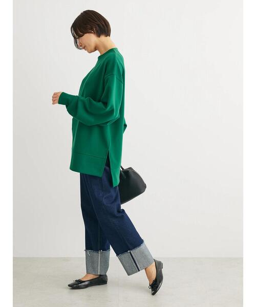 Green Parks(グリーンパークス)の「ロールアップストレートデニムパンツ(デニムパンツ・レディース・ワンウォッシュ・FREE)」の12枚目の写真