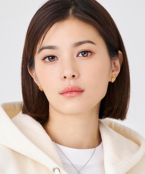 MILKFED.(ミルクフェド)の「HEART PADLOCK STUD EARRINGS(ピアス(両耳用)・レディース・シルバー/ゴールド・ONE SIZE)」の3枚目の写真