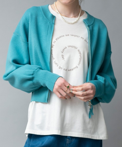 COMMRE（コムル）の「アソートロゴロンT（Tシャツ/カットソー・レディース・オレンジ/グリーン/ピンク/チャコールグレー・FREE）」の4枚目の写真