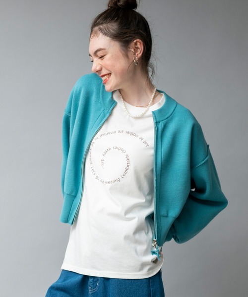 COMMRE（コムル）の「アソートロゴロンT（Tシャツ/カットソー・レディース・オレンジ/グリーン/ピンク/チャコールグレー・FREE）」の9枚目の写真