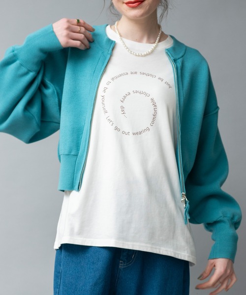 COMMRE（コムル）の「アソートロゴロンT（Tシャツ/カットソー・レディース・オレンジ/グリーン/ピンク/チャコールグレー・FREE）」の10枚目の写真