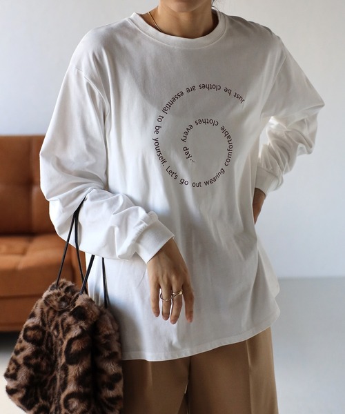 COMMRE（コムル）の「アソートロゴロンT（Tシャツ/カットソー・レディース・オレンジ/グリーン/ピンク/チャコールグレー・FREE）」の13枚目の写真