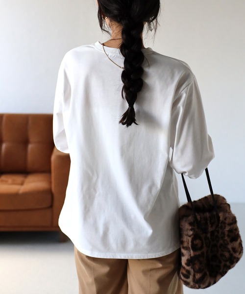 COMMRE（コムル）の「アソートロゴロンT（Tシャツ/カットソー・レディース・オレンジ/グリーン/ピンク/チャコールグレー・FREE）」の16枚目の写真