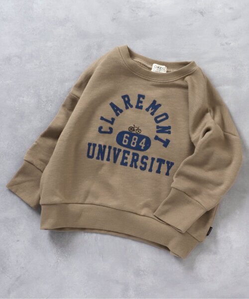 F.O.KIDS（エフオーキッズ）の「カラバリグラフィックトレーナー（スウェット・キッズ・レッド/カーキ/ベージュ/オレンジ/アイボリー/パープル/イエロー/ブラック/グレー/ブルー・120/150/90/100/130/140/95/80/110）」の5枚目の写真