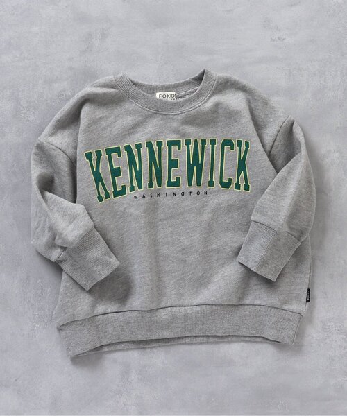 F.O.KIDS（エフオーキッズ）の「カラバリグラフィックトレーナー（スウェット・キッズ・レッド/カーキ/ベージュ/オレンジ/アイボリー/パープル/イエロー/ブラック/グレー/ブルー・120/150/90/100/130/140/95/80/110）」の4枚目の写真