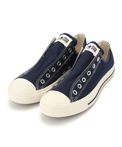 CONVERSE（コンバース）の「【CONVERSE】コンバースオールスタースリップスリー ALL STAR SLIP Ⅲ OX（スリッポン・レディース・グレー/ブラック/ホワイト/ベージュ/アクア/グリーン/ライトグレー/オフホワイト/ネイビー・24.5cm/23.5cm/22.5cm/MEDIUM/SMALL/LARGE）」の9枚目の写真