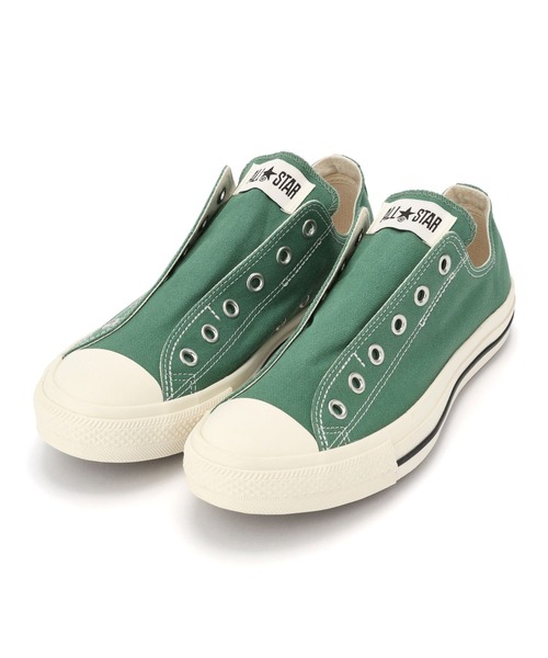 CONVERSE（コンバース）の「【CONVERSE】コンバースオールスタースリップスリー ALL STAR SLIP Ⅲ OX（スリッポン・レディース・グレー/ブラック/ホワイト/ベージュ/アクア/グリーン/ライトグレー/オフホワイト/ネイビー・24.5cm/23.5cm/22.5cm/MEDIUM/SMALL/LARGE）」の8枚目の写真