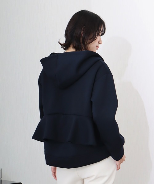libelle more(リベル モア)の「ダンボールポンチ バックフレア ジップパーカー(その他アウター・レディース・カーキ/ネイビー/チャコールグレー・L/M)」の20枚目の写真