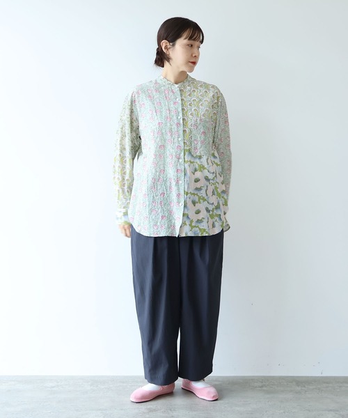 yuni(ユニ )の「△80/2強撚コットン ギャバゴムタックパンツ(その他パンツ・レディース・グレー/ブラック/ベージュ/キナリ/ネイビー/ブラウン/カーキ/チャコールグレー・FREE)」の18枚目の写真