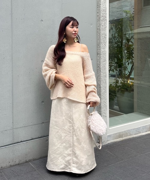 muguet（ミュゲ）の「gloss jacquard cami op（ワンピース）」 - WEAR