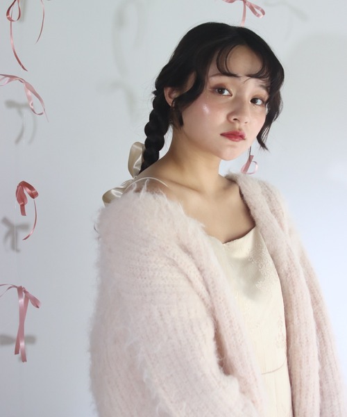 muguet(ミュゲ)の「gloss jacquard cami op(ワンピース・レディース・アイボリー/ブルー/ピンク・FREE)」の8枚目の写真