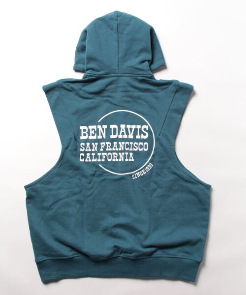 BEN DAVIS(ベンデイビス)の「《BEN DAVIS》ジップアップ スウェットベスト(ベスト・メンズ・グレー/ブルー/ブラック・MEDIUM/LARGE/X-LARGE)」の8枚目の写真