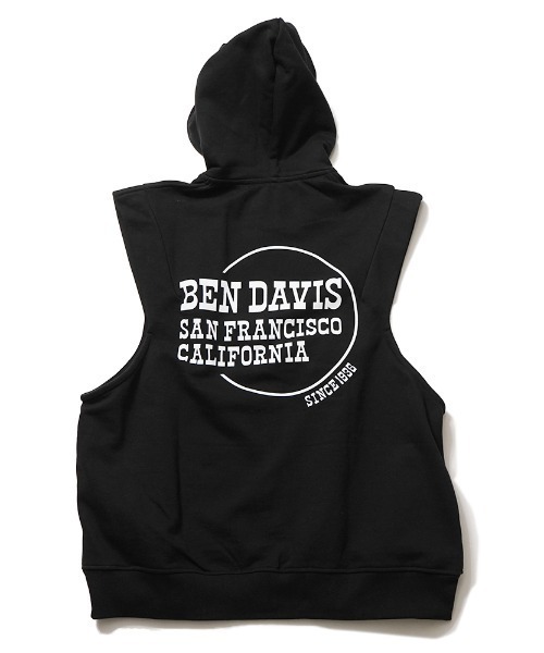 BEN DAVIS(ベンデイビス)の「《BEN DAVIS》ジップアップ スウェットベスト(ベスト・メンズ・グレー/ブルー/ブラック・MEDIUM/LARGE/X-LARGE)」の6枚目の写真