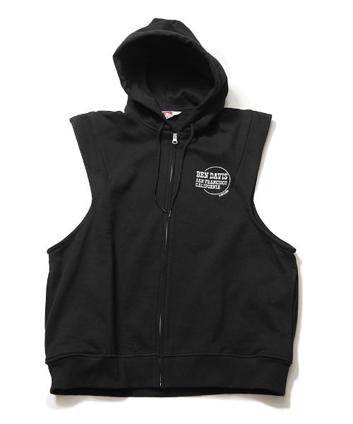 BEN DAVIS(ベンデイビス)の「《BEN DAVIS》ジップアップ スウェットベスト(ベスト・メンズ・グレー/ブルー/ブラック・MEDIUM/LARGE/X-LARGE)」の9枚目の写真