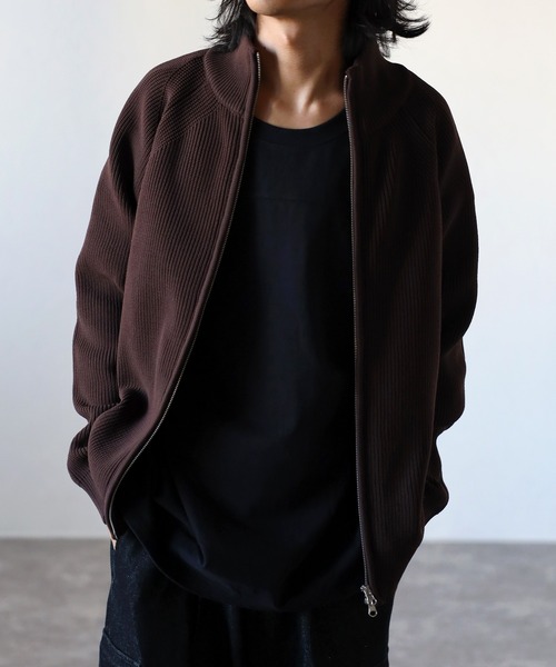CREARE -LINO-（クレアーレリノ）の「オーバーサイズ ルーズ ドライバーズ ニット<ユニセックス>（ニット/セーター・メンズ・ブラウン/ブラック/オフホワイト/チャコールグレー・M/L）」の4枚目の写真