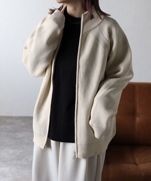 CREARE -LINO-（クレアーレリノ）の「オーバーサイズ ルーズ ドライバーズ ニット<ユニセックス>（ニット/セーター・メンズ・ブラウン/ブラック/オフホワイト/チャコールグレー・M/L）」の5枚目の写真