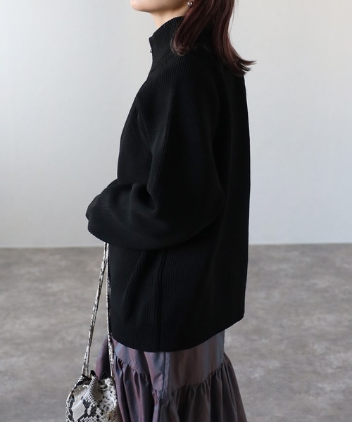 CREARE -LINO-（クレアーレリノ）の「オーバーサイズ ルーズ ドライバーズ ニット<ユニセックス>（ニット/セーター・メンズ・ブラウン/ブラック/オフホワイト/チャコールグレー・M/L）」の15枚目の写真