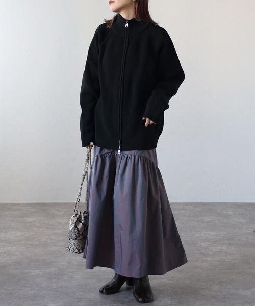 CREARE -LINO-（クレアーレリノ）の「オーバーサイズ ルーズ ドライバーズ ニット<ユニセックス>（ニット/セーター・メンズ・ブラウン/ブラック/オフホワイト/チャコールグレー・M/L）」の18枚目の写真