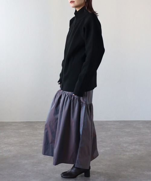 CREARE -LINO-（クレアーレリノ）の「オーバーサイズ ルーズ ドライバーズ ニット<ユニセックス>（ニット/セーター・メンズ・ブラウン/ブラック/オフホワイト/チャコールグレー・M/L）」の20枚目の写真