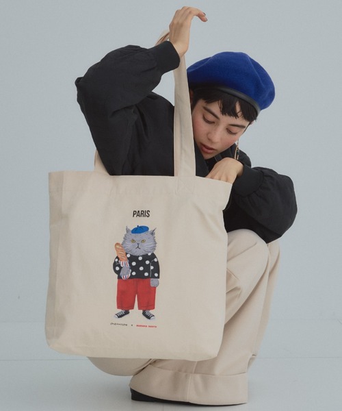 manana suerte（マニャーナスエルテ）の「CATモチーフトートバッグ（トートバッグ・レディース・その他1/その他2・FREE）」の2枚目の写真