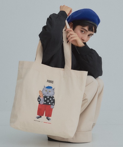 manana suerte（マニャーナスエルテ）の「CATモチーフトートバッグ（トートバッグ・レディース・その他1/その他2・FREE）」の8枚目の写真